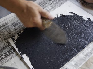 黒壁　黒しっくい